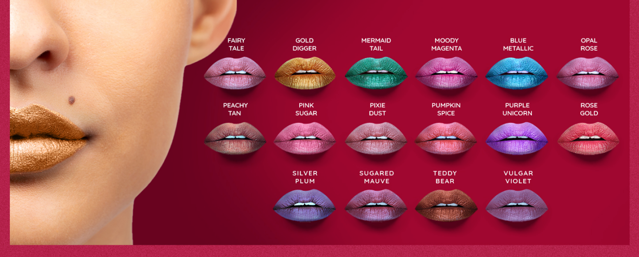 Aromi Beauty - Metallic Liquid Lipstick