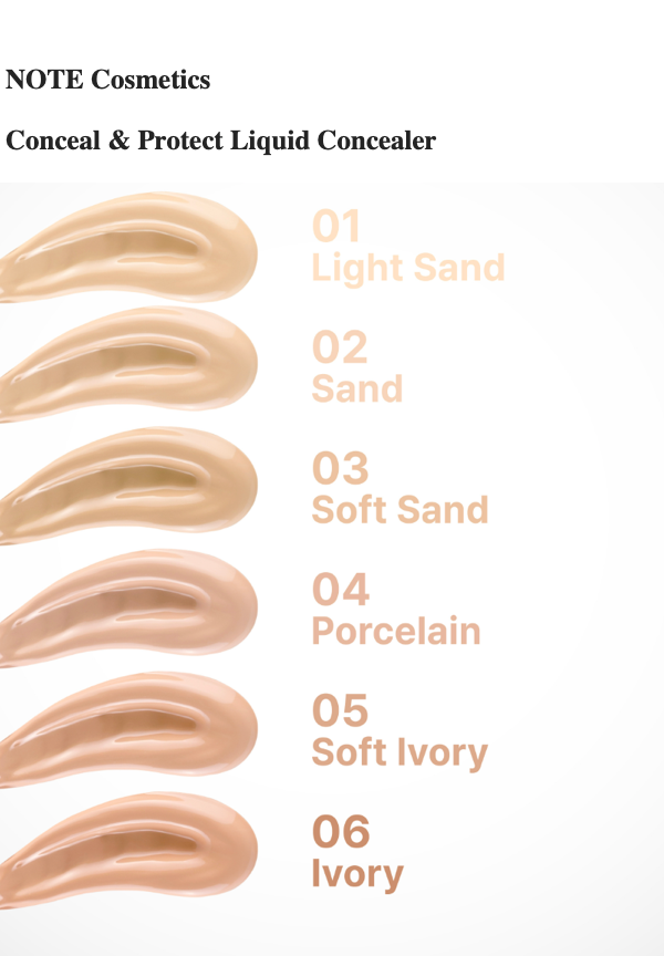 NOTE Cosmetics Conceal & Protect Liquid Concealer