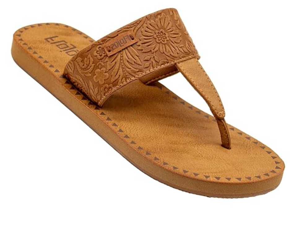 Flojos Grace - Women's Hooded Sandal - Tan Artisan (329)