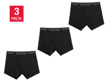 Banana Republic Men's Boxer Brief, Black (3-Pack)