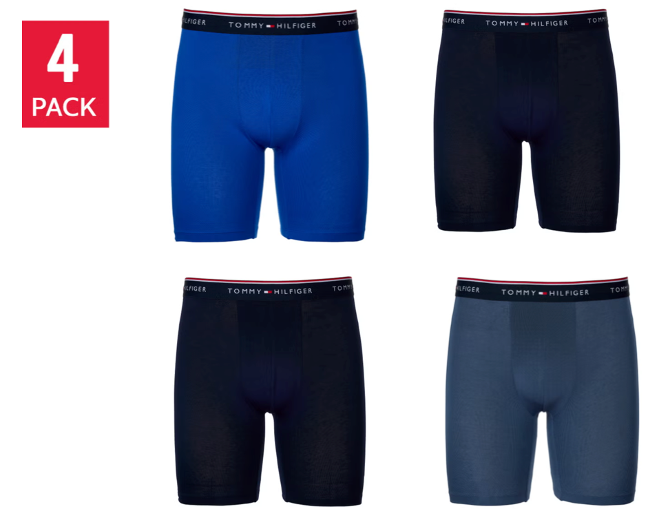 Tommy Hilfiger Men's Boxer Brief, (4-Pack)