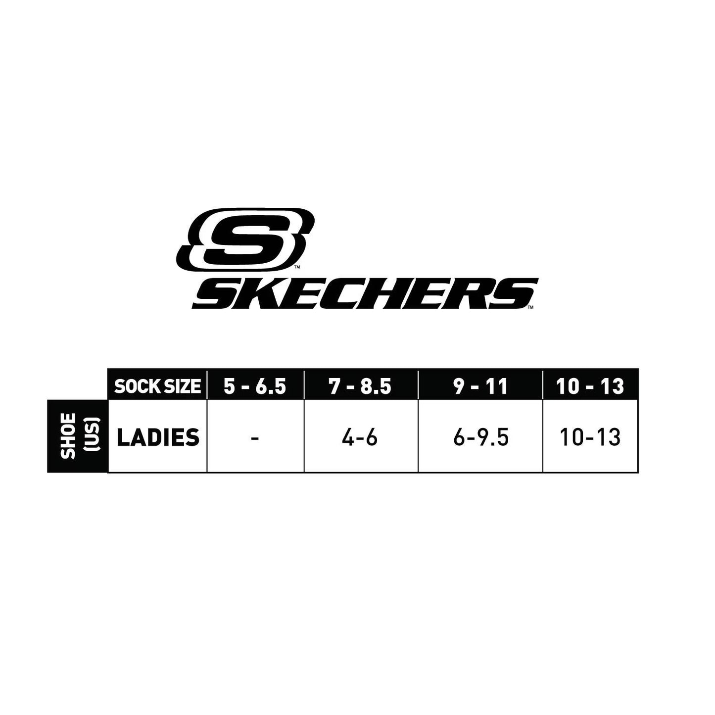 Skechers Women's Super Soft Low-Cut Sock - Black Pack (6-Pair)