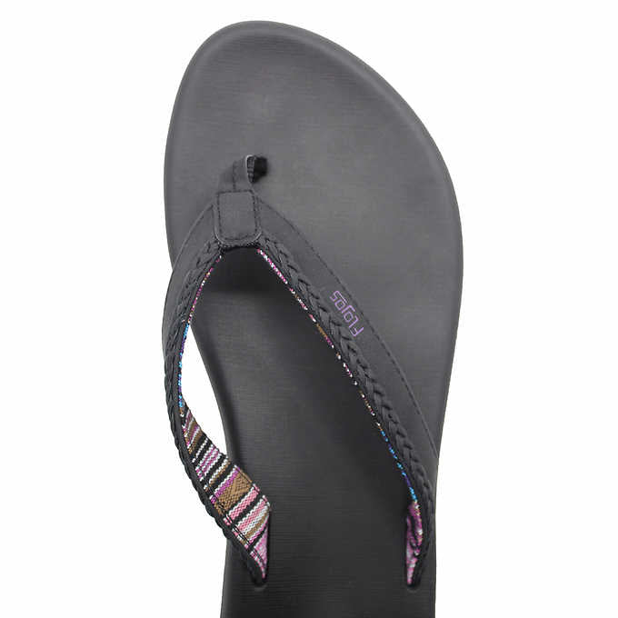 Flojos Ladies' Flip Flop, Black