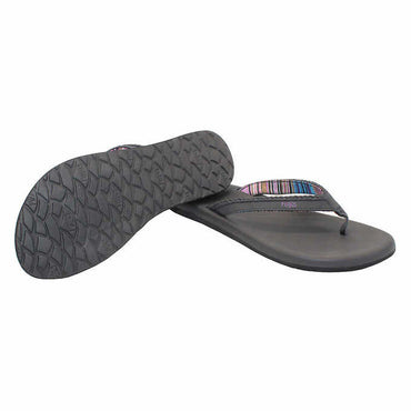 Flojos Ladies' Flip Flop, Black, 10