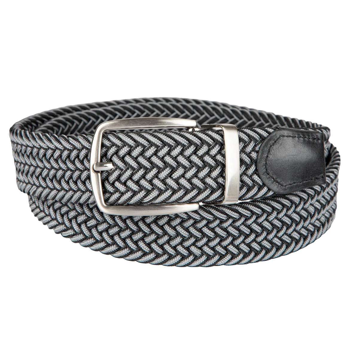 Tommy Bahama Men's Stretch Braided Reversible Belt, Black