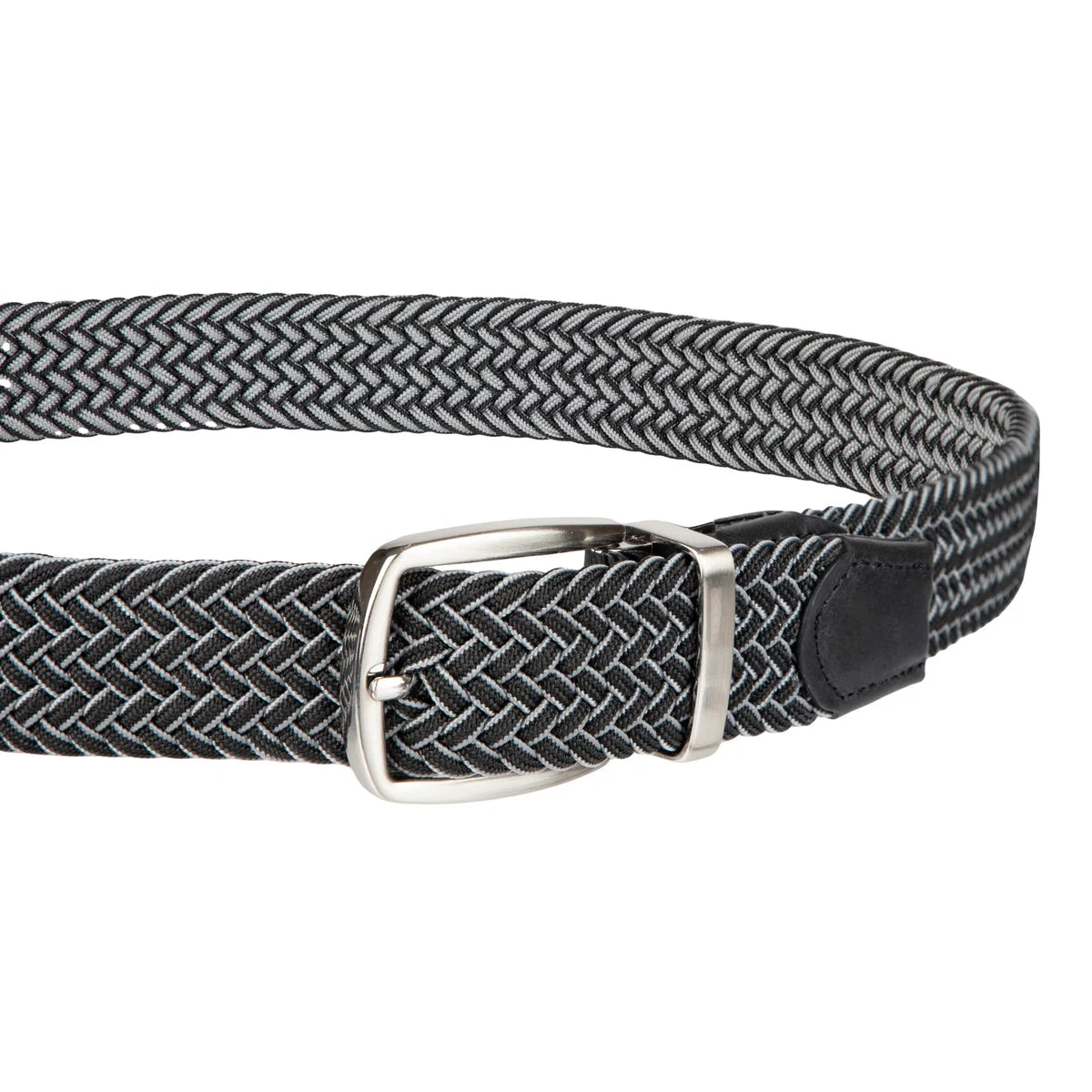 Tommy Bahama Men's Stretch Braided Reversible Belt, Black