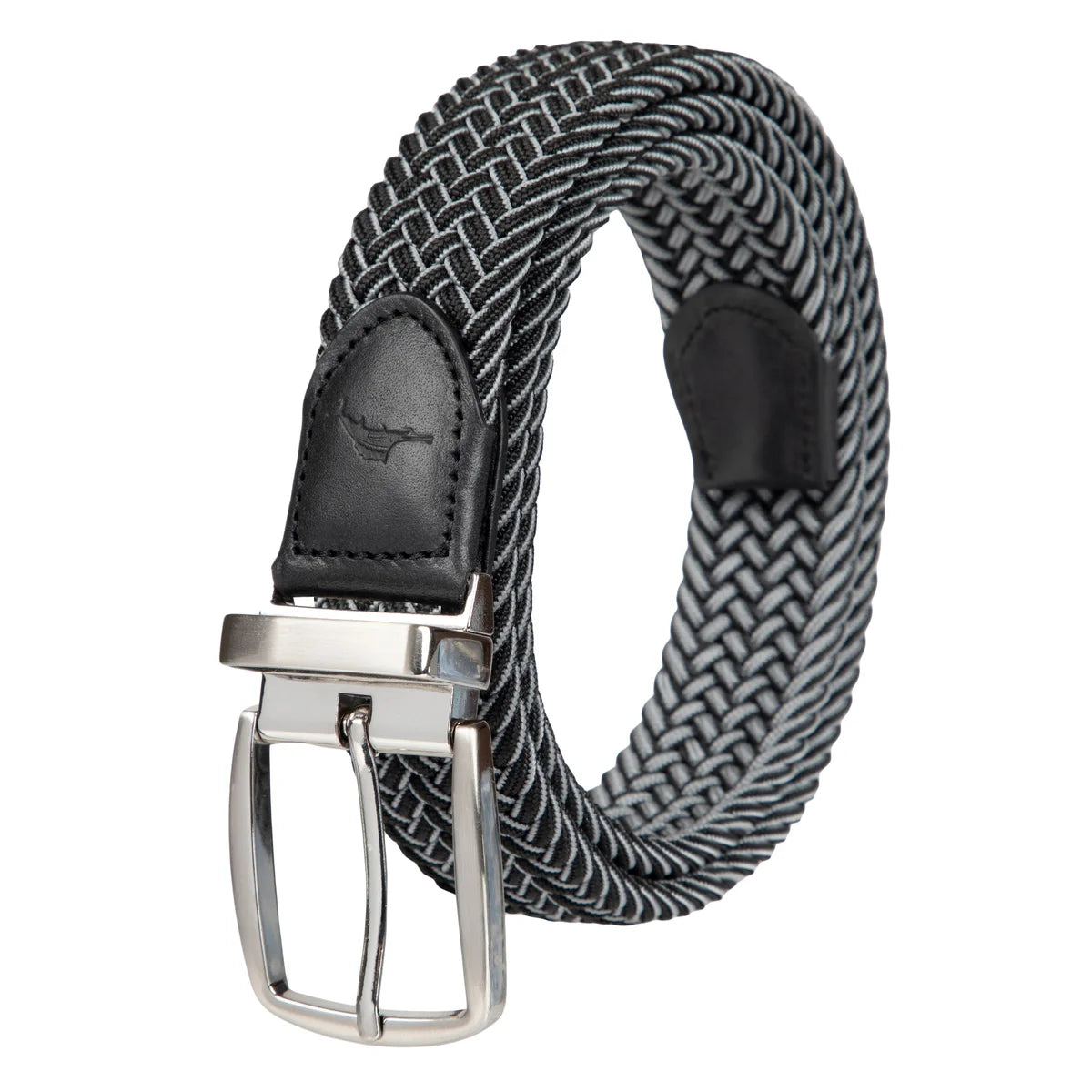 Tommy Bahama Men's Stretch Braided Reversible Belt, Black