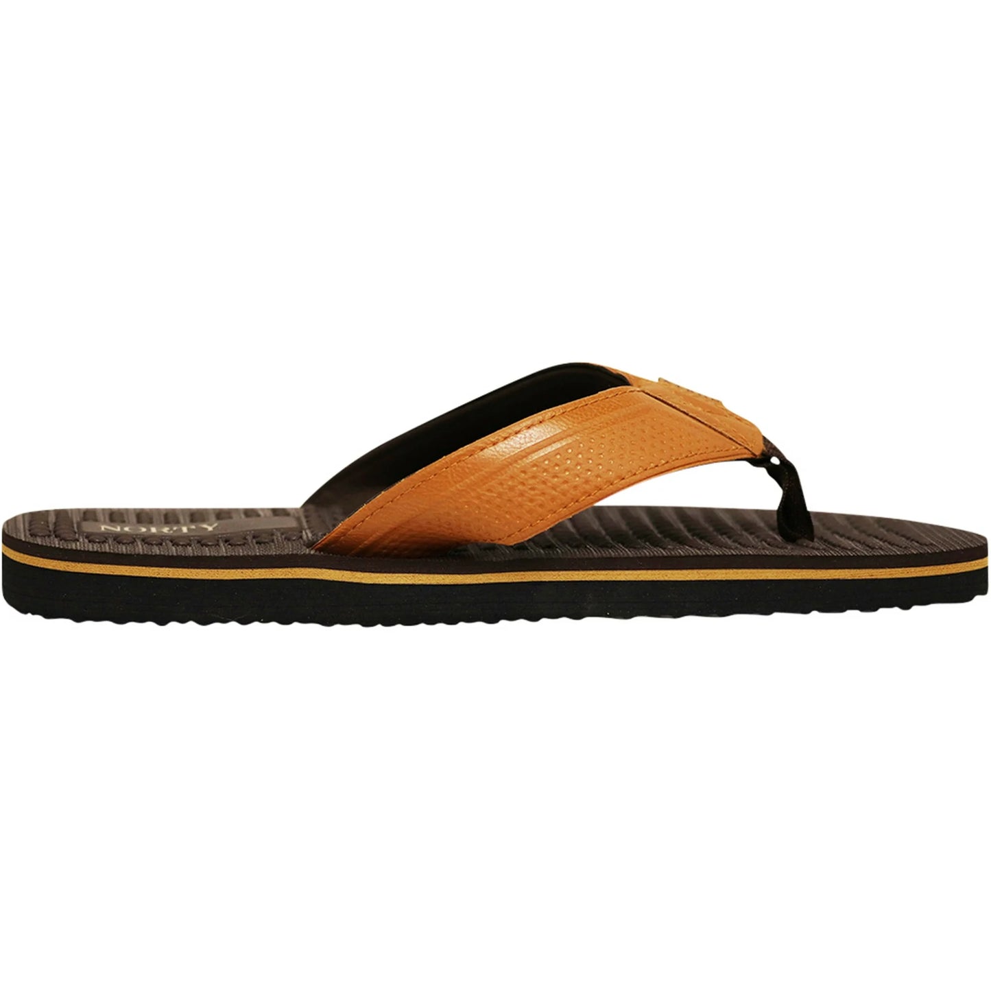 NORTY - Men's Flip Flop Sandal, Brown Tan (11123)