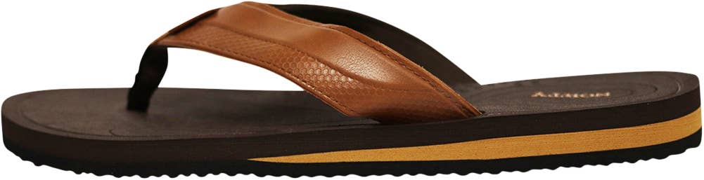 NORTY Men's Flip Flop Sandal - Brown Tan (11141)