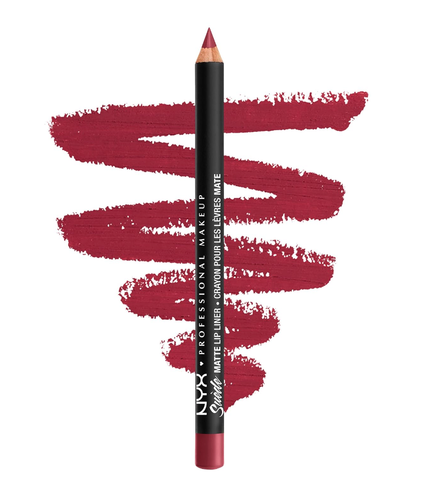NYX PROFESSIONAL MAKEUP Suede Matte Lip Liner, Vegan Formula