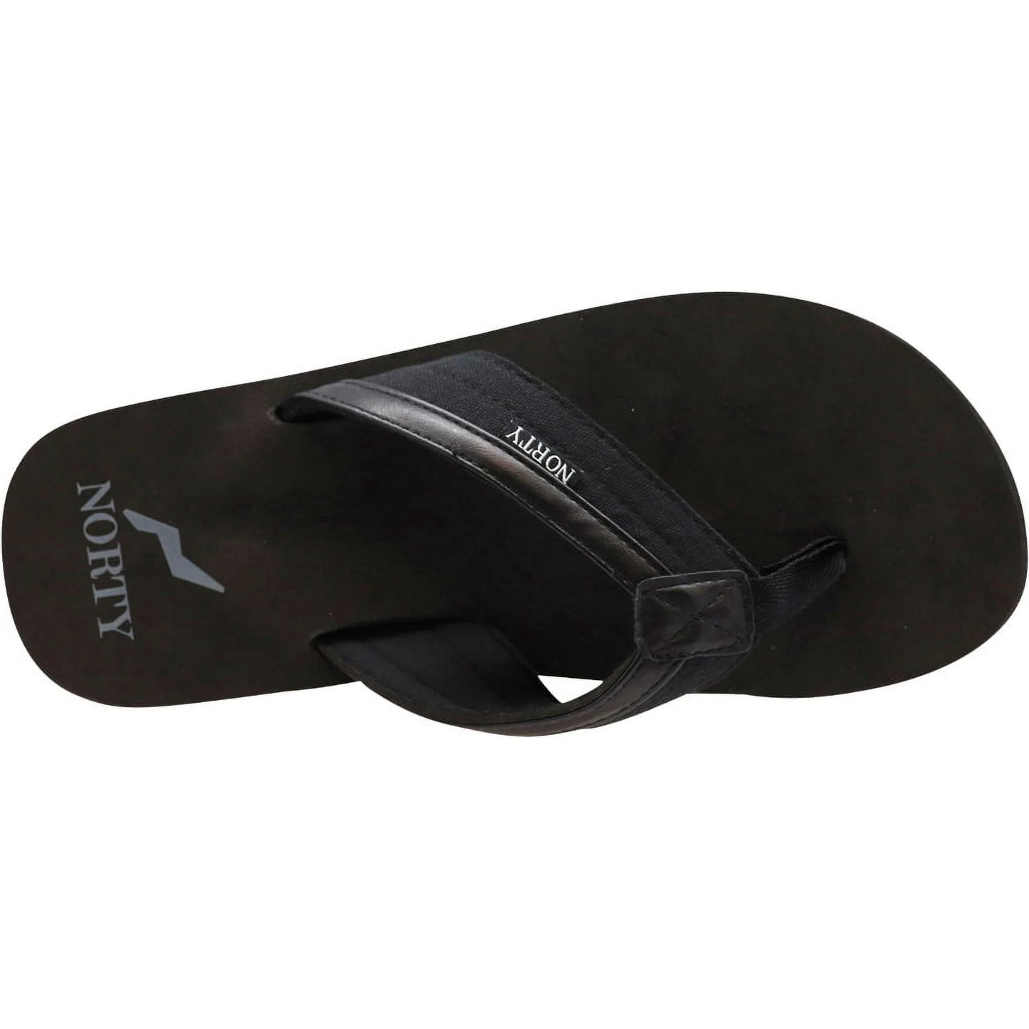 NORTY Men's Everyday Sandals Flip Flop Thong Shoe - Black (13005)