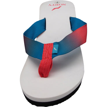 Norty Womens Sandal Flip Flop Wedge Turq Watermelon (15401)