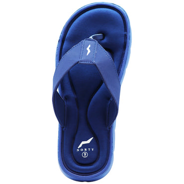 NORTY Mens Memory Foam Flip Flops Adult Male Thong Sandals