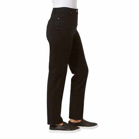 Gloria Vanderbilt Ladies' Amanda Stretch Denim Jean, Black, 18 Average