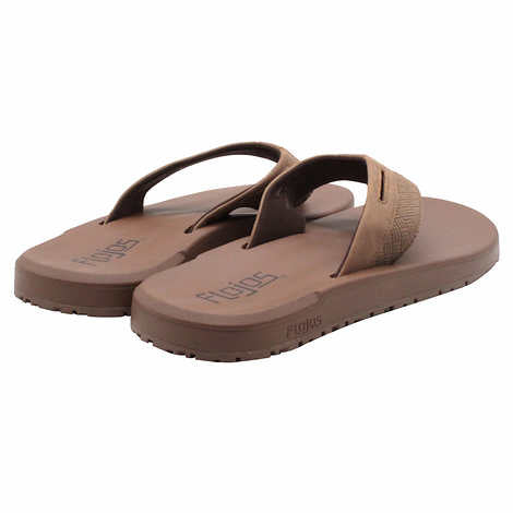 Flojos Men's Flip Flop, Tan, 12