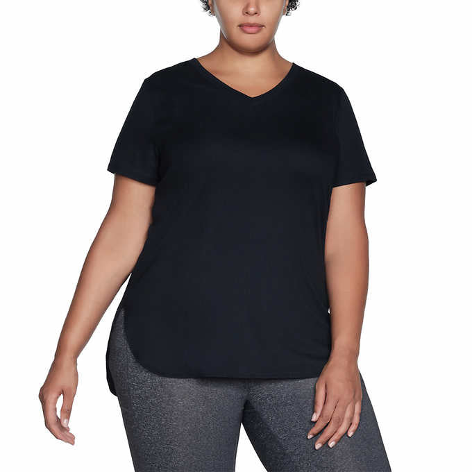 Skechers Ladies' Rib V-Neck Tee