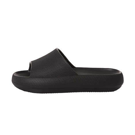 32 Degrees Unisex Cushion Slide Sandal, Black