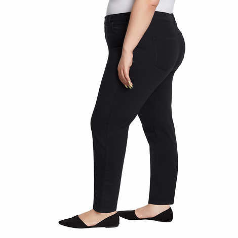 Gloria Vanderbilt Ladies' Amanda Stretch Denim Jean, Black, 18 Average
