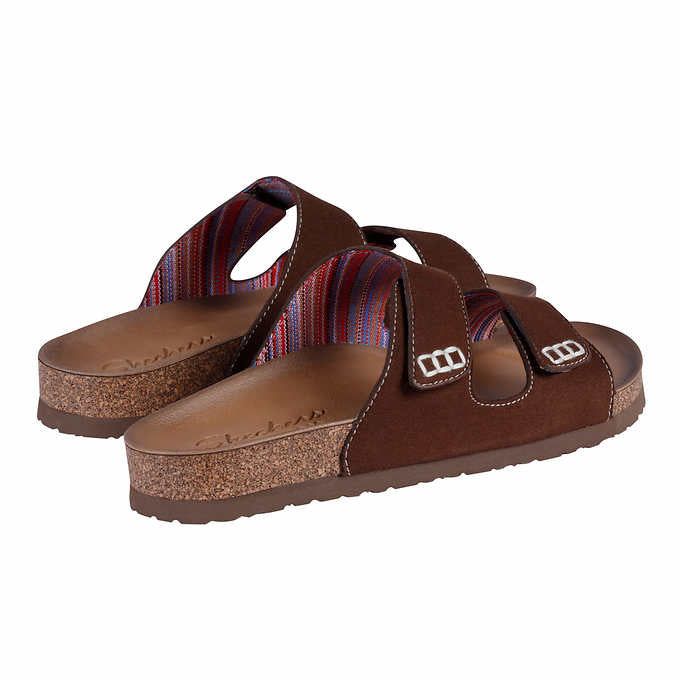Skechers Ladies' Two Strap Sandal, Brown