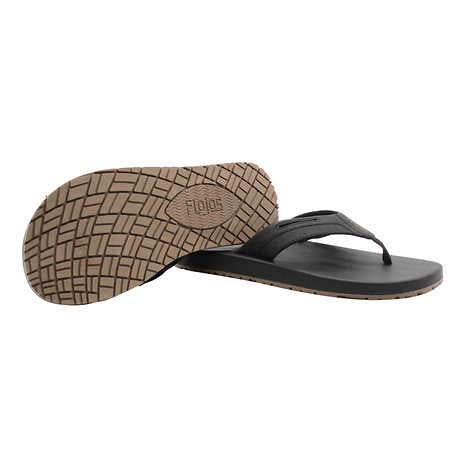 Flojos Men's Flip Flop, Black, 11