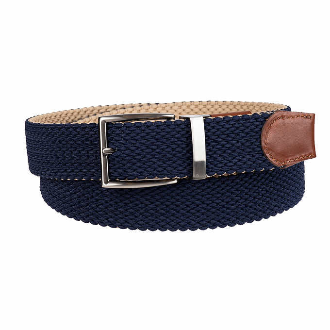 Tommy Bahama Men's Stretch Braided Reversible Belt