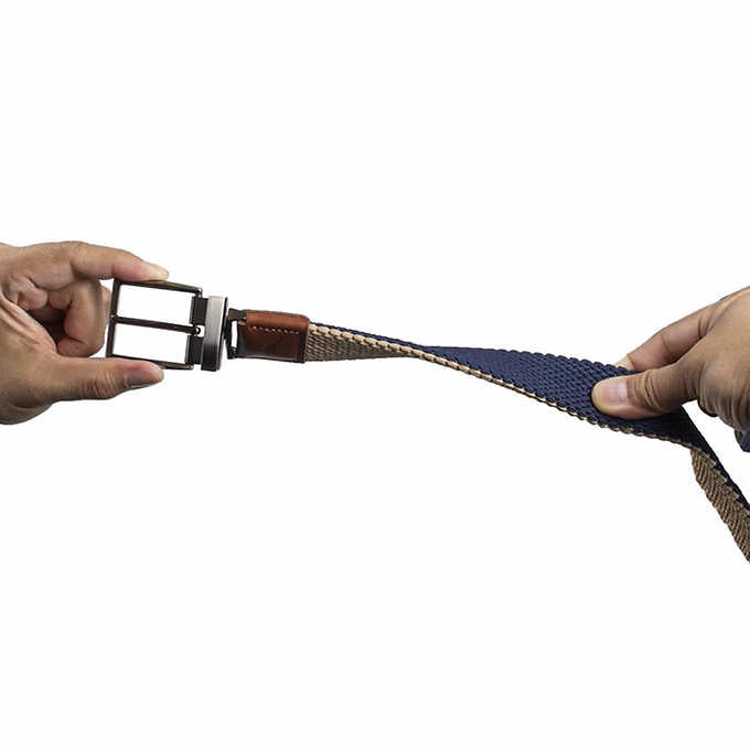 Tommy Bahama Men's Stretch Braided Reversible Belt
