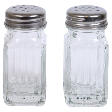 Cooking Concepts Clear Glass Salt and Pepper Shakers (2-Pack) Sets