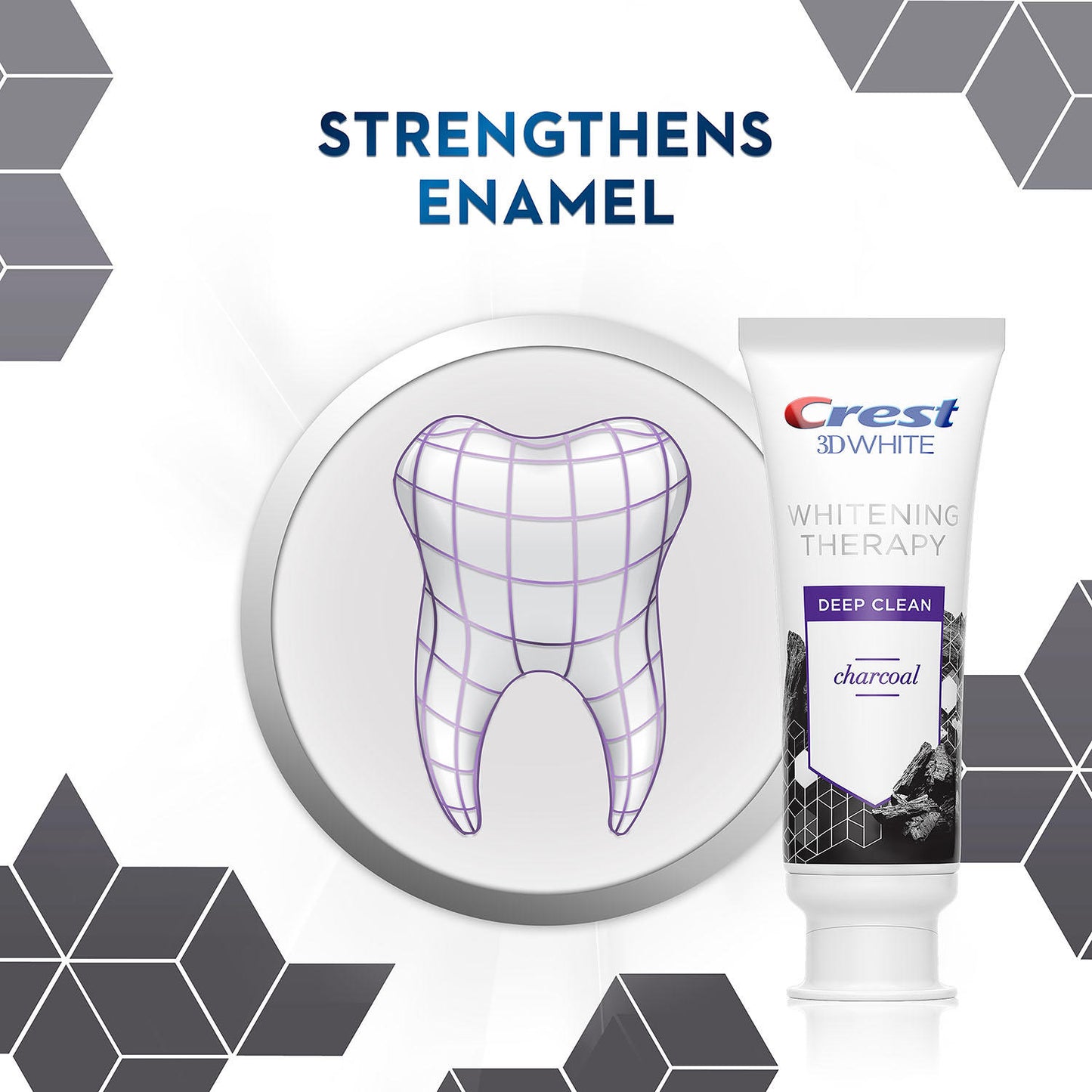 Crest 3D White Whitening Therapy Charcoal Deep Clean Fluoride Toothpaste