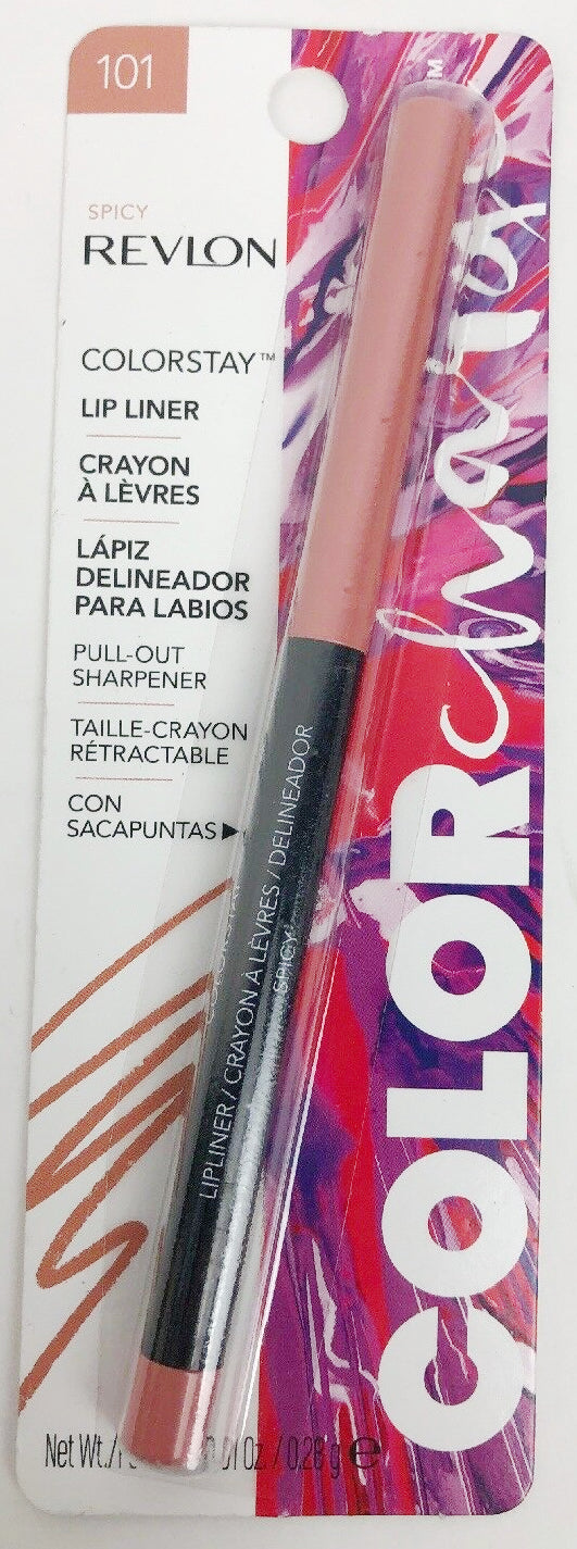 REVLON Color Charge Colorstay LipLiner, 101 Spicy - ADDROS.COM
