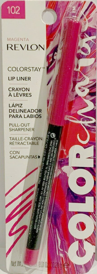 REVLON Color Charge Colorstay LipLiner, 102 Magenta - ADDROS.COM