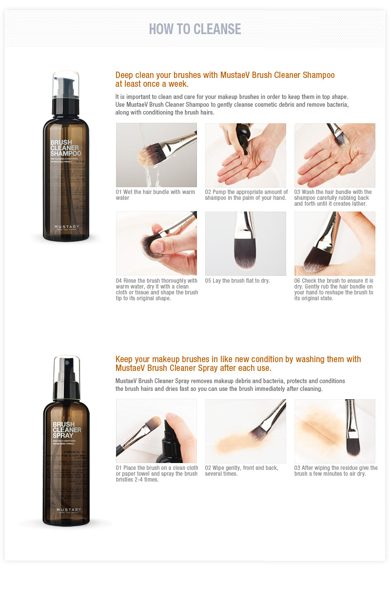 MustaeV - Brush Cleaner Spray - ADDROS.COM
