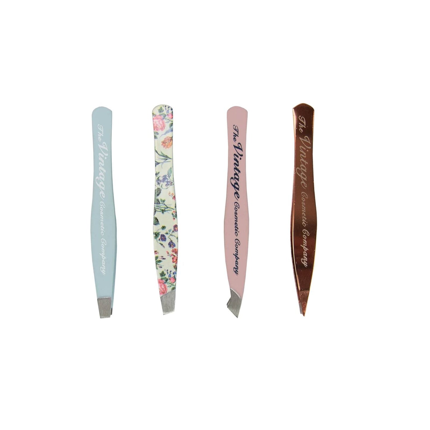 The Vintage Cosmetic (4 Piece) Mini Tweezer Set