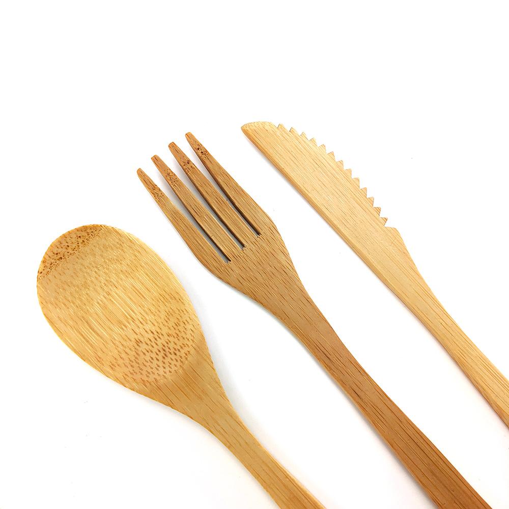 Fork, knife, spoon.