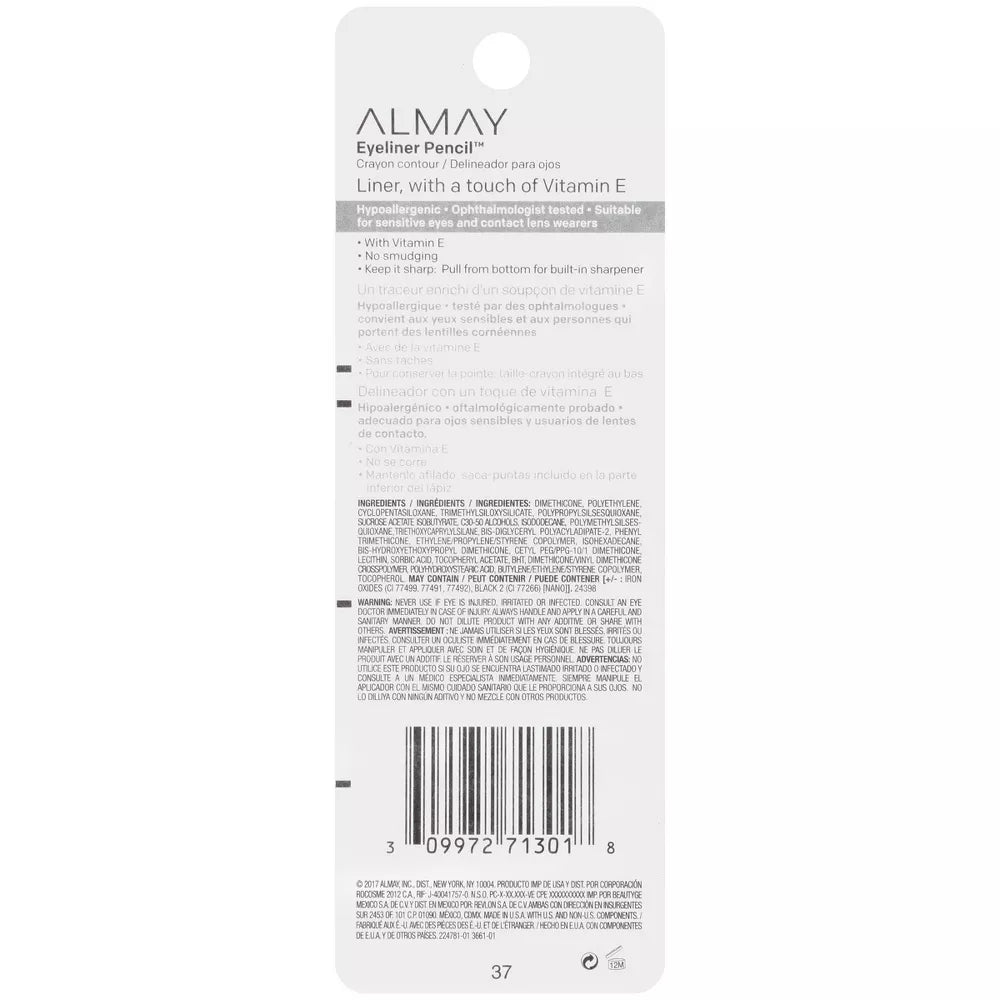 ALMAY Eyeliner Pencil, (205) Black
