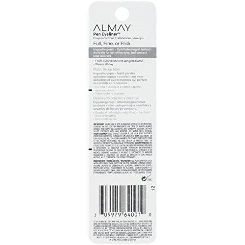 ALMAY Pen Eyeliner Ball Point Tip - 208 Black - ADDROS.COM