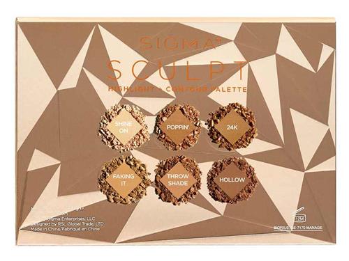 Sigma Beauty Sculpt Highlight + Contour Palette 6 Colors - ADDROS.COM