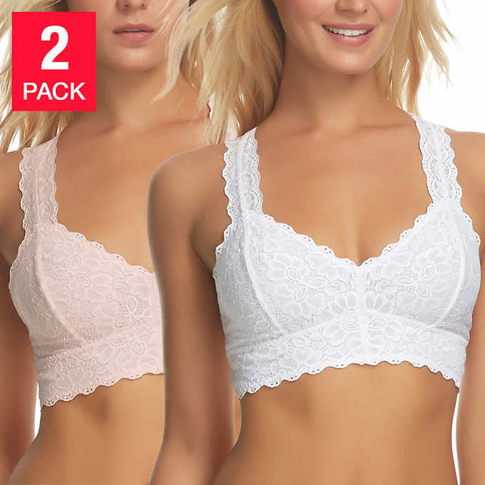 Felina Ladies Lace Bralette (2-pack) - ADDROS.COM