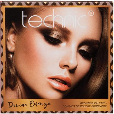 Technic Cosmetics Divine Bronze illuminating bronze palette, 4 colors - ADDROS.COM