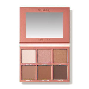 Sigma Beauty Sculpt Highlight + Contour Palette 6 Colors - ADDROS.COM