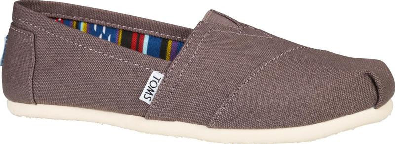 TOMS Women's Classic Canvas Ash Canvas Ankle-High - ADDROS.COM