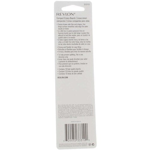 Revlon Compact Emery Boards 33100, 10 pk - ADDROS.COM