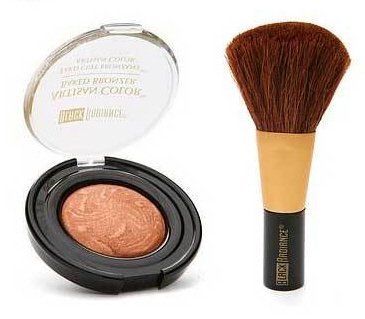 Black Radiance Baked Powder Bronzer 3515 Gingersnap & Blush Brush C6103