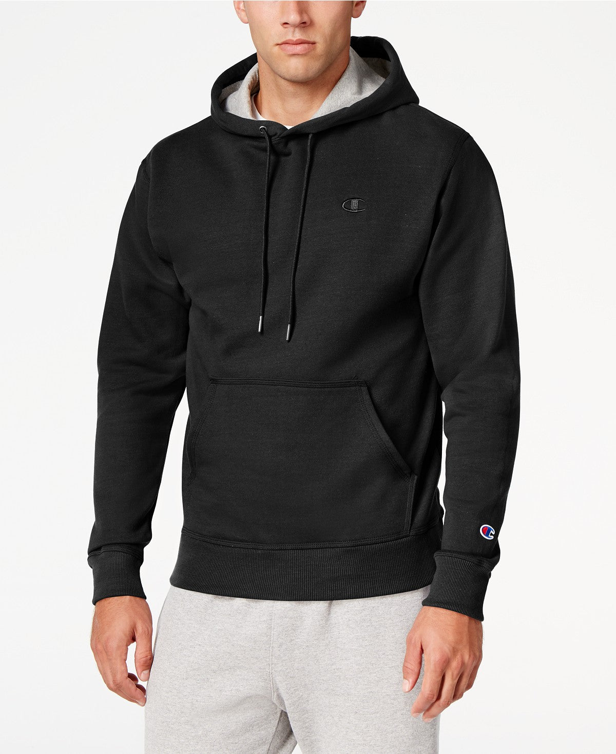 Champion Men's Powerblend® Sweats Pullover Hoodie - Black (XL) - ADDROS.COM