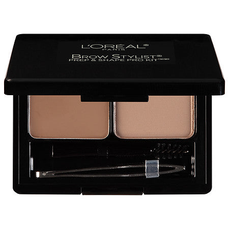 L'OREAL Brow Stylist Prep and Shape Pro Brow Kit - 387 Medium To Dark - ADDROS.COM