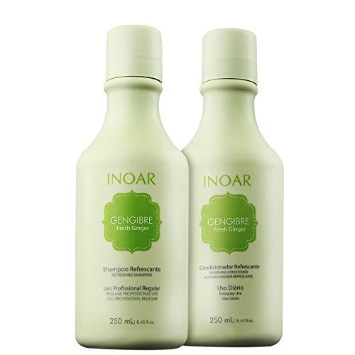 INOAR Fresh Ginger Hair Treatment Duo Kit (Shampoo + Conditioner) - ADDROS.COM