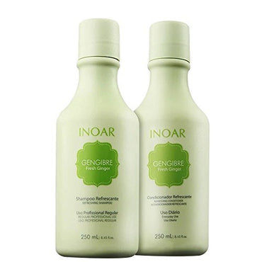 INOAR Fresh Ginger Hair Treatment Duo Kit (Shampoo + Conditioner) - ADDROS.COM