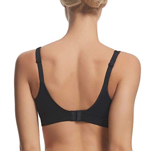 Gloria Vanderbilt Women's Seamless Wire Free Bra with Removable Pads (2 Pack)