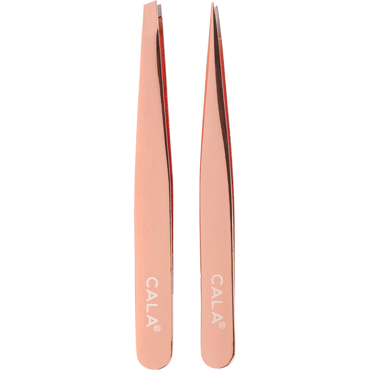 Cala Tweezer Duo - Rose Gold (Pointed & Slanted)