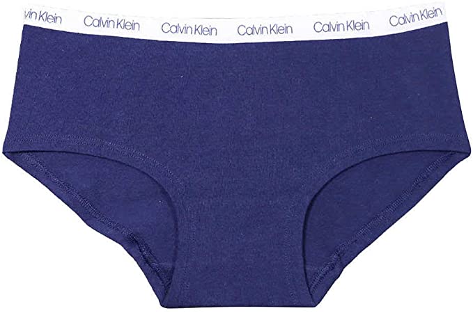 Calvin Klein Girls Hipster Panties Cotton Stretch Logo Waistband Tagless (7 Pack)