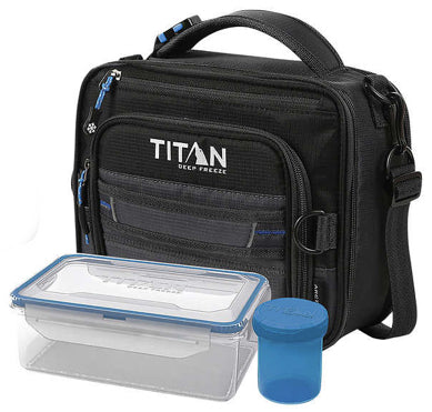 Titan Deep Freeze Black Expandable Lunch Box with 2 Ice Walls and Leakproof  Container Set, F3 Auction